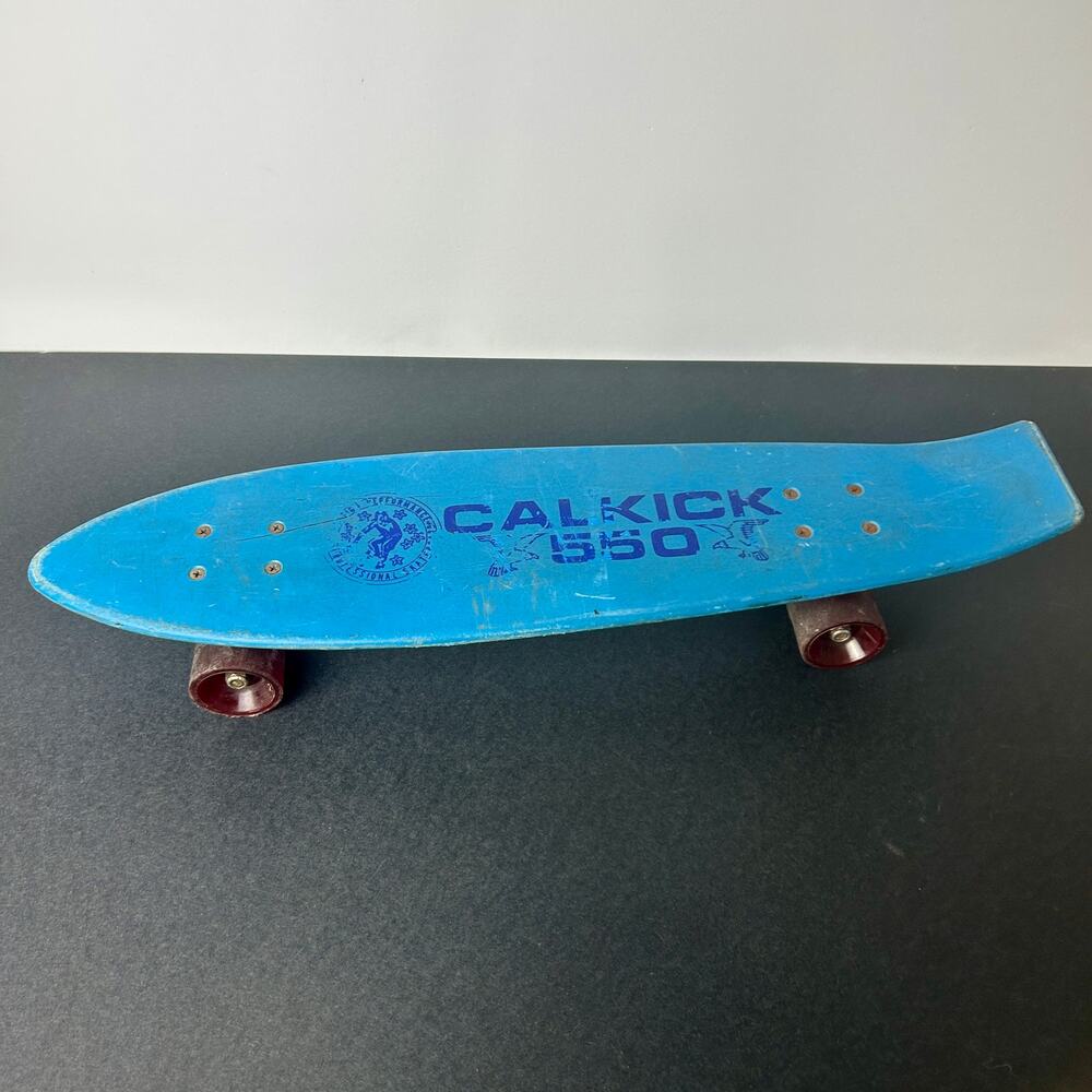 Calkick 550 Vintage Skateboard Complete Deck Trucks Wheels Old School Cruiser
